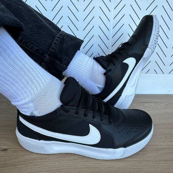 ⭐Nike Court Zoom Lite 3 Mens Hard Court Men Shoes 7.5 Black Sneakers DH0626-010 - Picture 3 of 11